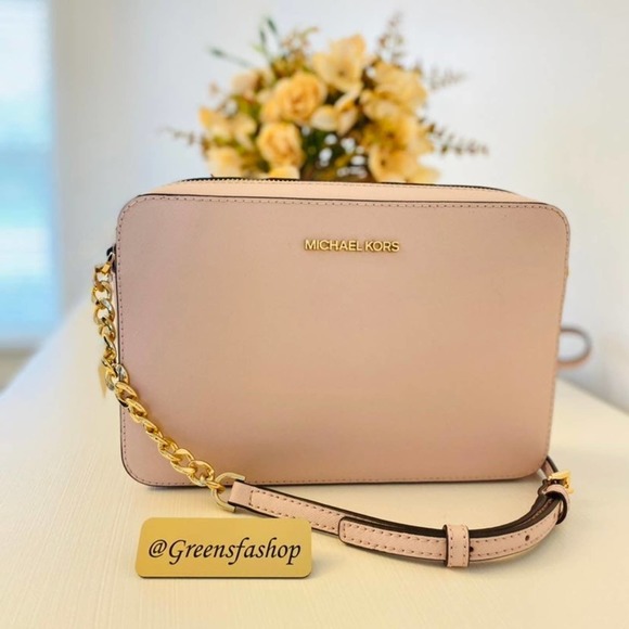 Michael Kors purse & wallet Jet Set Travel Item chain Crossbody bag leather - Picture 4 of 12